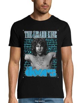 Rock μπλούζα με στάμπα Jim Morrison The Lizard T-shirt