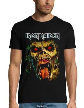 Heavy Metal μπλούζα με στάμπα  Iron Maiden Μonster with a tongue T-shirt