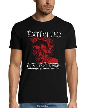 Heavy Metal μπλούζα με στάμπα The Exploited  Let's Start a War T-shirt