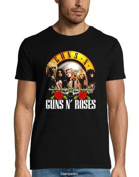 Rock μπλούζα με στάμπα Guns N Roses The Band T-shirt
