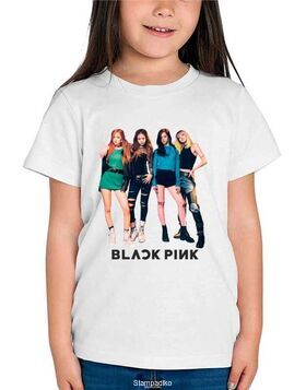 Mπλούζα με στάμπα Blackpink Girl group Band Pop Fuchsia