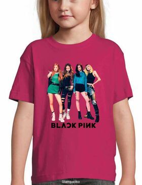 Mπλούζα με στάμπα Blackpink Girl group Band Pop