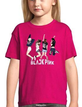 Mπλούζα με στάμπα Blackpink jumping Fuchsia