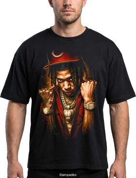 Μπλούζα με στάμπα King Von Hip-Hop - Urban Portrait Design