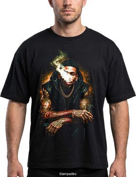 Μπλούζα με στάμπα Wiz Khalifa Hip-Hop - Urban Smoking Design