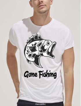 Μπλούζα t-shirt για ψάρεμα Gone Fishing