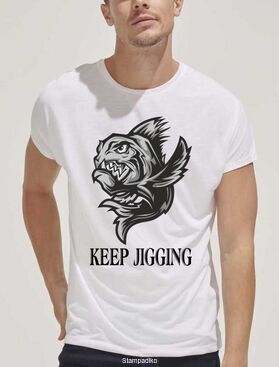Μπλούζα t-shirt για ψάρεμα Keep Jigging