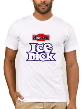 Αστεία T-shirts με στάμπα Ice Dick