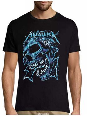Μπλούζα με στάμπα Metallica Exploding Skull T-Shirt – Electric Rage for True Metal Fans