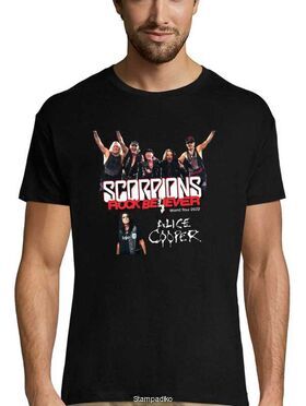 Rock t-shirt με στάμπα Scorpions Rock Believer Tour Athens 2022