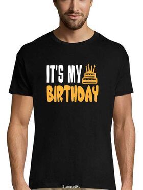 Mπλούζα με στάμπα γενεθλίων  It's my birthday t-shirt