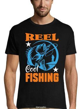 Μπλούζα με στάμπα ψαρέματος Reel Cool Fishing T-shirt