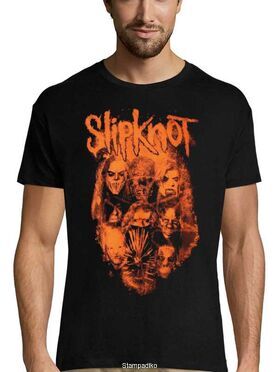 Heavy metal t-shirt με στάμπα Slipknot We Are Not Your Kind Orange