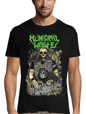 Heavy Crossover thrash Metal Black t-shirt με στάμπα Municipal Waste