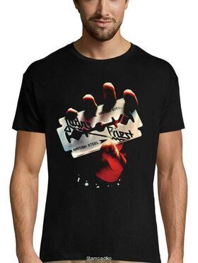 Rock t-shirt με στάμπα Judas Priest British Steel