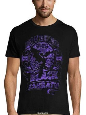 Heavy metal t-shirt με στάμπα Black Sabbath Lord Of This World