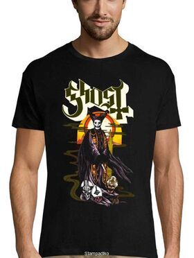 Heavy metal t-shirt με στάμπα Ghost Papa Emeritus