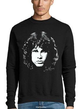 Μπλούζα Φούτερ Sweatshirt Rock με στάμπα Jim Morrison Day destroys the night, night divides the day