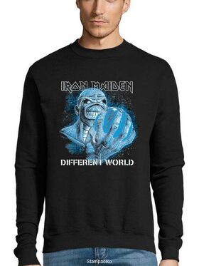 Μπλούζα Φούτερ με στάμπα Iron Maiden Different World