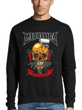 Μπλούζα Φούτερ με στάμπα Metallica Met Club 2004 Concert Tour