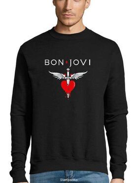 Μπλούζα Φούτερ με στάμπα Bon Jovi You Give Love A Bad Name