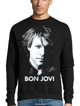 Μπλούζα Φούτερ με στάμπα Bon Jovi