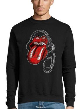 Μπλούζα Φούτερ με στάμπα Rolling Stones Headphones