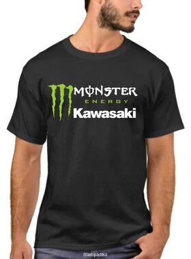Μπλούζα με στάμπα Monster Energy Kawasaki