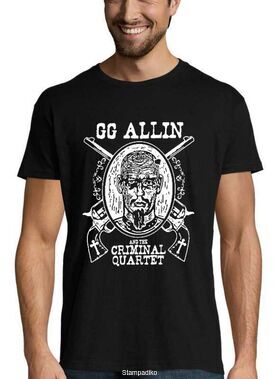 Μπλούζα με Στάμπα GG Allin Punk Rock - And The Criminal Quartet