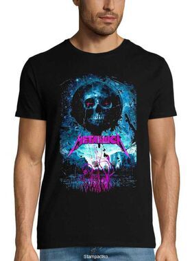 Heavy Metal μπλούζα με στάμπα Metallica Skull With Butterflies