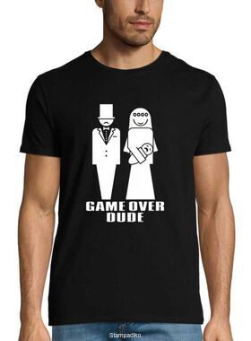 Μπλουζάκια Bachelor Party T-Shirt Game Over Dude