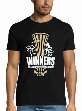 Μπλούζα t-shirt με στάμπα του Ολυμπιακού The Winner Of UEFA Europa Conference League 2024 Unisex T-Shirt