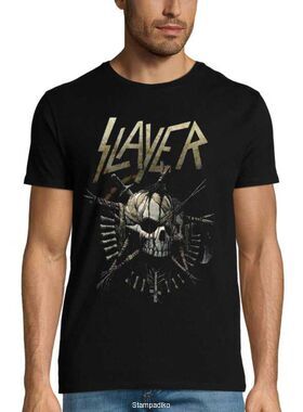 Heavy metal t-shirt με στάμπα Slayer Devil Skull