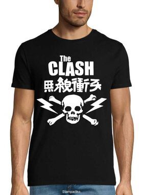 Rock Punk t-shirt με στάμπα The Clash T-Shirt - Bolt