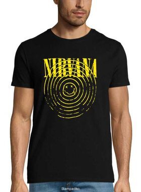 Rock t-shirt με στάμπα Nirvana Smiley Face psychedelia