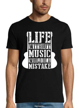 Μπλούζα t-shirt με στάμπα Life Without Music Would a Mistake Shirt
