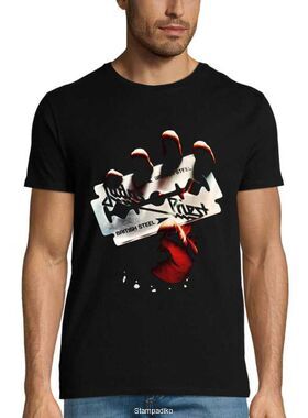 Rock t-shirt με στάμπα Judas Priest British Steel