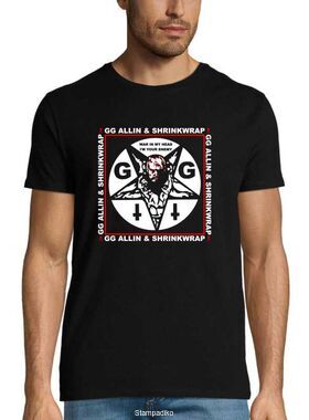 ​Μπλούζα T-Shirt με στάμπα GG Allin & Shrinkwrap – Rock Underground Style