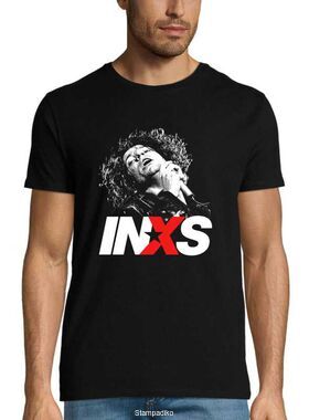 ​Μπλούζα T-Shirt με στάμπα INXS με εντυπωσιακό σχέδιο τραγουδιστή Live Performance