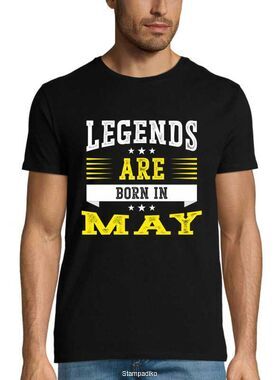 Μπλούζα "Legends Are Born in May" - Birthday Series - DTF Print