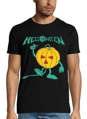 Μπλούζα με στάμπα Helloween Power Metal - Happy Pumpkin Design