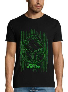 Mπλούζα με στάμπα μουσικής Music is my Life