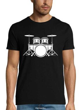 Μπλούζα με στάμπα Drum Set – Επιλέξτε το δικό σας αγαπημένο logo τυμπάνων