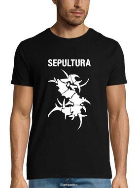 Μπλούζα T-Shirt Sepultura με Tribal Skull