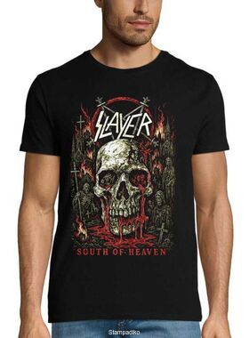 Μπλούζα με στάμπα Slayer "South of Heaven" Skull Art - Metal Edition