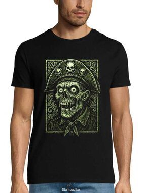 Μπλούζα με στάμπα "Cangaço Skull" Vintage Warrior - Metal Edition