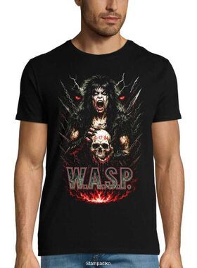 Μπλούζα με στάμπα W.A.S.P. Heavy Metal - Blackie Lawless Design