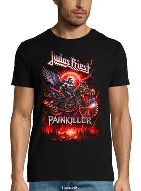 Μπλούζα με στάμπα Judas Priest Heavy Metal - Painkiller Cyborg Design
