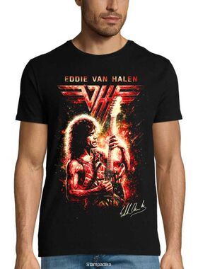 Μπλούζα με στάμπα Eddie Van Halen Hard Rock - Guitar Legend Design