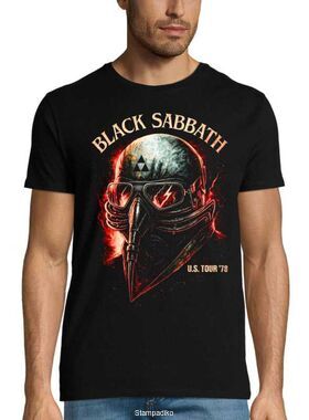 Μπλούζα με στάμπα Black Sabbath Heavy Metal - U.S. Tour '78 Mask Design